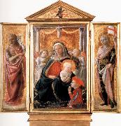 Madonna of Humility with Angels and Donor,St john the Baptist,St Ansanus Cambridge,Fitzwilliam Museum., Fra Filippo Lippi